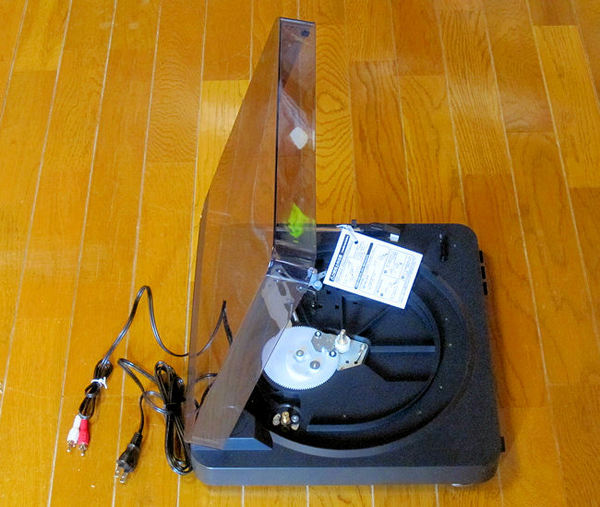 レコードプレーヤーAT-PL300(本体横から) レコードプレーヤーAT-PL300(本体横から)